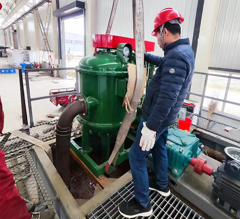 Factory testing of the vacuum degasser prior to shipment