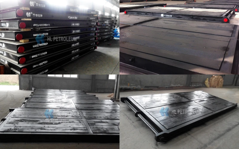 Finished drilling mat display