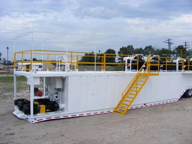 mobile mud system for water well drilling